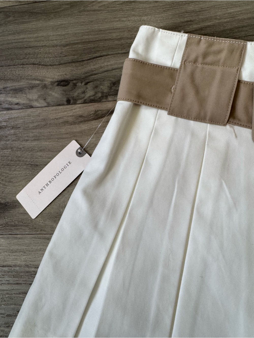 NWT Maeve Detail Pleated Tennis Mini Skirt in White Size 2 - Picture 4 of 10